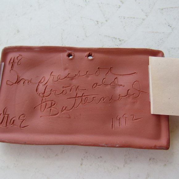 Red Ceramic Butter Press - Picture 3 of 4